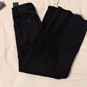 Zara black Wide-Leg Jeans sailor straight